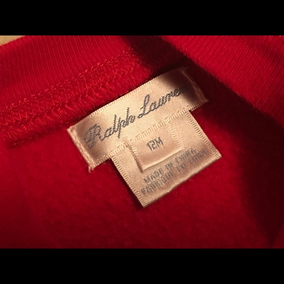Red Ralph Lauren sweater - Picture 3 of 4